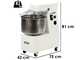 Mixer 2000 T-2G - P&eacute;trin &agrave; spirale - 16 kg triphas&eacute; &agrave; 2 vitesses