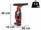 Einhell BRILLIANTO - Nettoyeur de vitres &agrave; batterie - ramasse gouttes portatif - 18V/2,5Ah