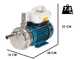 Tellarini ALM 25 - Pompe &eacute;lectrique de transfert pour huile en acier inoxydable - Raccord droits en acier inoxydable - Monophas&eacute;e - 230V - Choisissez vos raccords !