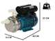 Tellarini ALM 25 MS - Pompe &eacute;lectrique de transfert en acier inoxydable - Raccord en nylon droits + courb&eacute;s - Monophas&eacute;e - 230V - Choisis tes raccords !