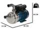 Tellarini ALM 40 - Pompe &eacute;lectrique de transfert d'huile en acier inoxydable - Raccord droit+courbe en acier inoxydable - Choisissez vos raccords
