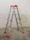 Gierre Peppina AL010DS - 2x6 marches, 2,71 m - &Eacute;chelle t&eacute;lescopique en aluminium