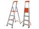 Gierre Stabila AL710DS - 4 marches, 1.47 m - &Eacute;chelle en aluminium avec tr&eacute;teau