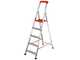Gierre Stabila AL720DS - 5 marches, 1,71 m - &Eacute;chelle en aluminium avec tr&eacute;teau
