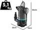 Gardena 20000 BASIC - Pompe immerg&eacute;e &eacute;lectrique pour eaux charg&eacute;es - Flotteur int&eacute;gr&eacute;
