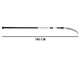 Castellari PO35P+ATO3 - Scie de jardin sur perche ovale en aluminium - 180-300 cm - Lame de 35 cm