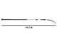 Castellari PO35P+ATO2 - Scie de jardin sur perche ovale en aluminium - 150-240 cm - Lame de 35 cm
