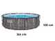 Bestway Steel Pro max 5614X - &Oslash;366x100 cm - Piscine ronde