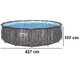 Bestway Steel Pro max 5614Z - &Oslash;427x107 cm - Piscine ronde