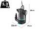 Gardena 20000 BASIC - Pompe &eacute;lectrique submersible 2 en 1 pour eaux claires et sales - Flotteur int&eacute;gr&eacute;