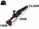 Archman PE01X - &Eacute;lagueuse &eacute;lectrique &agrave; batterie + perche de rallonge - 205-265 cm - 2x 21V 4Ah