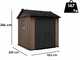 Keter Newton plus 757/775 - Abri de jardin - Avec fen&ecirc;tres - 230 x 223,8 x 246 cm
