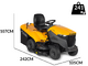 Stiga Estate 7122 W - Tracteur tondeuse thermique - Moteur ST 700