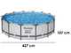 Bestway Steel Pro max 56950 - &Oslash;427x107 cm - Piscine ronde pour 7-8 personnes