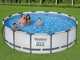 Bestway Steel Pro max 56950 - &Oslash;427x107 cm - Piscine ronde pour 7-8 personnes