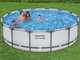 Bestway Steel Pro max 56950 - &Oslash;427x107 cm - Piscine ronde pour 7-8 personnes