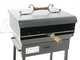 Barbecue &agrave; charbon et &agrave; bois en t&ocirc;les r&eacute;sistantes Cruccolini Livorno 50x38