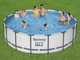 Bestway Steel Pro max 5612Z - &Oslash;488x122 cm - Piscine ronde pour 9-10 personnes