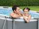 Bestway Steel Pro Max 5614A - 305x200x84 cm - Piscine ovale + Pompe de filtration 16 W