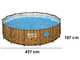 Bestway Steel Pro Max Splashview 561JM - &Oslash;427x107 cm - Piscine ronde