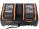 Worx Nitro WG737E - Tondeuse &agrave; gazon sans fil - 2x20V/4Ah - Coupe 37cm