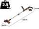 Worx WG173E - Coupe-bordure &agrave; batterie 3 en 1 - 20V 4Ah