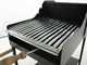 Barbecue &agrave; bois en t&ocirc;les r&eacute;sistantes Cruccolini Fuocone Inox avec grille 50 x 50 cm