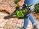 Greenworks GD60ABK4 - Souffleur axial &agrave; batterie - 60V/4Ah