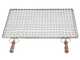 Cruccolini - Grille en acier inoxydable - Poign&eacute;es en bois anti-br&ucirc;lures
