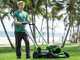 Greenworks GD60LM51SPK4 - Tondeuse &agrave; gazon autotract&eacute;e &agrave; batterie - 60V/4Ah - Coupe 51 cm