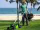 Greenworks GD60LM51SPK4 - Tondeuse &agrave; gazon autotract&eacute;e &agrave; batterie - 60V/4Ah - Coupe 51 cm