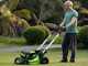 Greenworks GD60LM46SPK4 - Tondeuse &agrave; gazon automotrice &agrave; batterie - 60V/4Ah - Coupe 46 cm