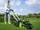 Greenworks GD60LM46SPK4 - Tondeuse &agrave; gazon autotract&eacute;e &agrave; batterie - 60V/4Ah - Coupe 46 cm