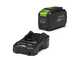 Greenworks GD48LM46SPIIK4 - Tondeuse &agrave; gazon automotrice &agrave; batterie - 48V/4Ah - Coupe 46 cm