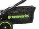 Greenworks GD48LM46SPIIK4 - Tondeuse &agrave; gazon automotrice &agrave; batterie - 48V/4Ah - Coupe 46 cm