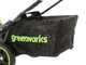 Greenworks GD48LM46SPIIK4 - Tondeuse &agrave; gazon automotrice &agrave; batterie - 48V/4Ah - Coupe 46 cm