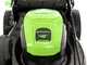 Greenworks GD48LM46SPIIK4 - Tondeuse &agrave; gazon automotrice &agrave; batterie - 48V/4Ah - Coupe 46 cm