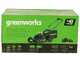 Greenworks GD48LM46SPIIK4 - Tondeuse &agrave; gazon automotrice &agrave; batterie - 48V/4Ah - Coupe 46 cm