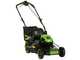 Greenworks GD48LM46SPIIK4 - Tondeuse &agrave; gazon automotrice &agrave; batterie - 48V/4Ah - Coupe 46 cm