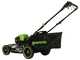 Greenworks GD48LM46SPIIK4 - Tondeuse &agrave; gazon automotrice &agrave; batterie - 48V/4Ah - Coupe 46 cm