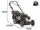 Marina Systems MX 4-MAXI 52 SH 4-en-1 - Tondeuse &agrave; gazon thermique tract&eacute;e 4x4 - Moteur Honda GCVX 200