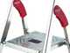 Hailo ProfiStep XXL, 5 marches, 1.68 m - &Eacute;chelle en aluminium avec tr&eacute;teau