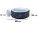 Bestway Lay-Z-Spa Miami AirJet 6001C - &Oslash;180x66 cm - Spa gonflable pour 3-4 personnes
