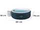 Bestway Lay-Z-Spa Miami AirJet 6001D vert - &Oslash;196x66 cm - Spa gonflable pour 5-6 personnes