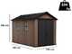 Keter Newton plus 7511/1175 - Abri de jardin - Avec porte &agrave; double battant et fen&ecirc;tres - 230 x 350 x 246 cm