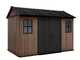 Keter Newton plus 7511/1175 - Abri de jardin - Avec porte &agrave; double battant et fen&ecirc;tres - 230 x 350 x 246 cm