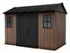 Keter Newton plus 7511/1175 - Abri de jardin - Avec porte &agrave; double battant et fen&ecirc;tres - 230 x 350 x 246 cm