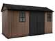 Keter Newton plus 7513/1375 - Abri de jardin - Avec double porte et fen&ecirc;tres - 230 x 413 x 246 cm