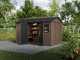 Keter Newton plus 7513/1375 - Abri de jardin - Avec double porte et fen&ecirc;tres - 230 x 413 x 246 cm