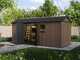 Keter Newton plus 7517/1775 - Abri de jardin - Avec porte &agrave; double battant et fen&ecirc;tres - 230 x 539 x 246 cm